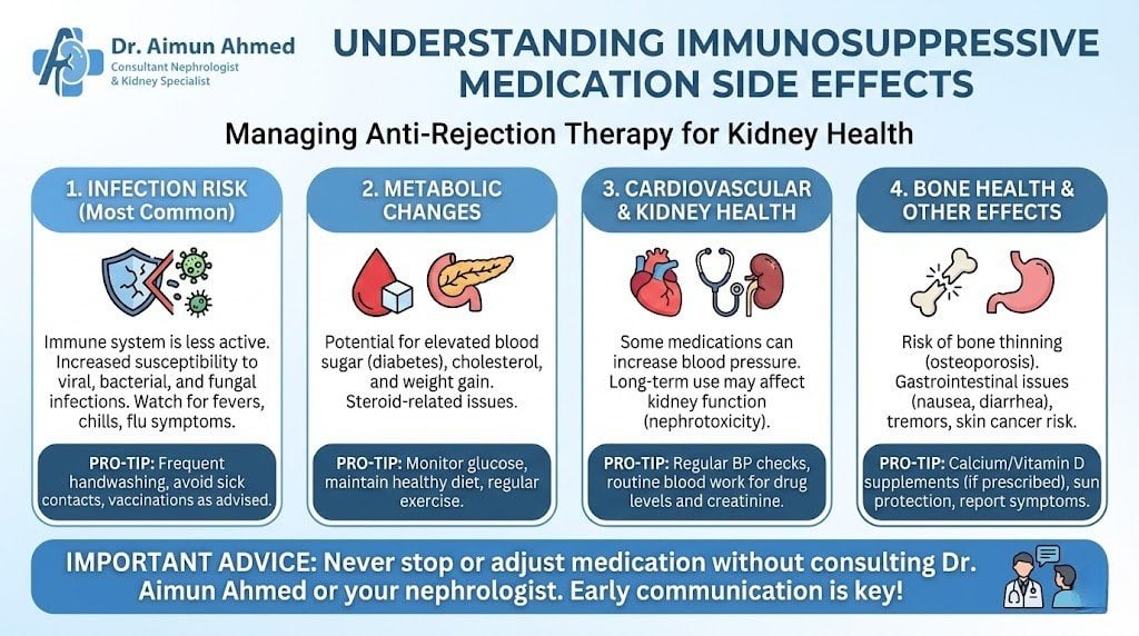 Immunosuppressant Drugs for Kidney Transplant Side Effects