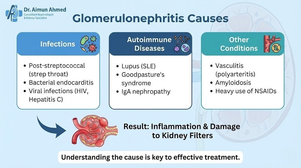 What Causes Glomerulonephritis?